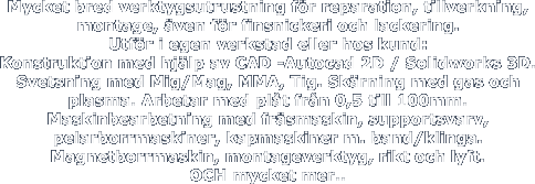 Mycket bred verktygsutrustning för reparation,